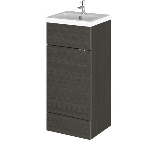 Vasari Apex Hacienda Black Cloakroom Vanity Unit & Basin - 400mm Width