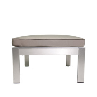 Go to store & view more images Hillwood Outdoor Ottoman with Cushion by Rosecliff Heights