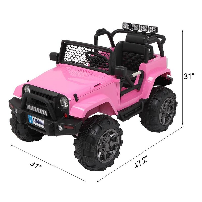 pink toy jeep