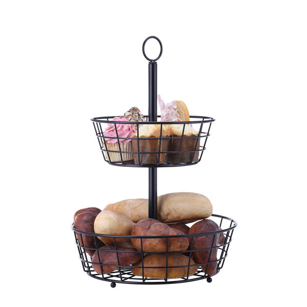 2 Tier Fruit Basket Stand Wayfair