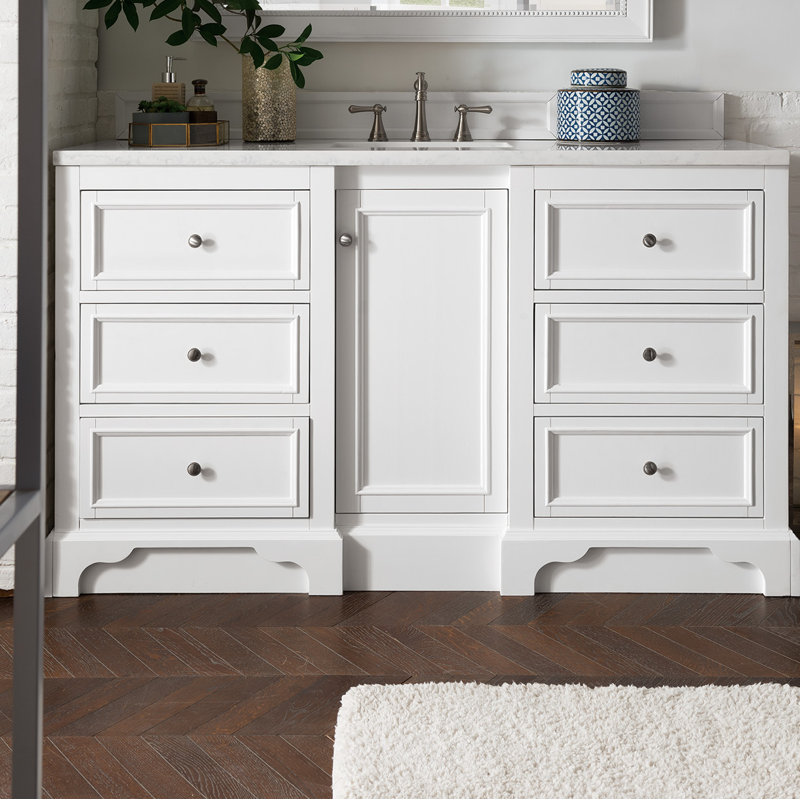 James Martin Furniture De Soto 60 Single Vanity Burnished Mahogany With 3 Cm Charcoal Soapstone Quartz Top W Sink Wayfair