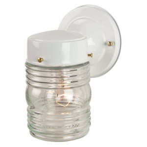 Small Jelly Jar Exterior Wall Mount Lantern