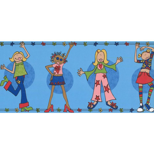 Zoomie Kids Tabares Girls 15 L X 9 W Wallpaper Border Wayfair