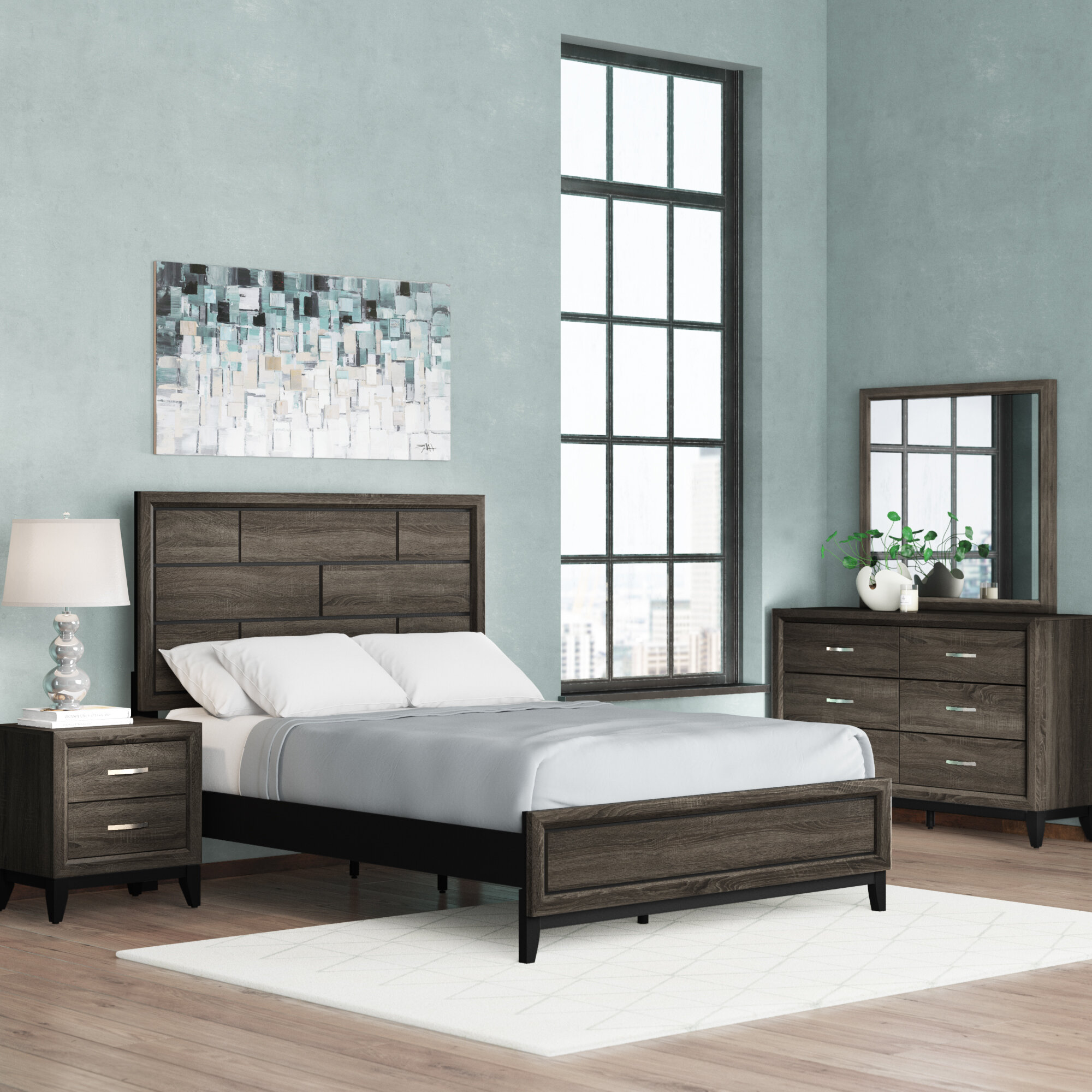 Wrought Studio Macy Standard 4 Piece Bedroom Set Reviews Wayfair