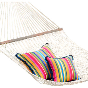 Go to store & view more images Cotton and Polyester Tree Hammock by Plow & Hearth