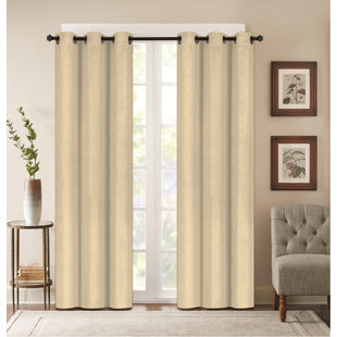Pink Curtains And D You Ll Love Wayfair Benham Embossed Solid Color Blackout Grommet Panel Pair Set Of 2