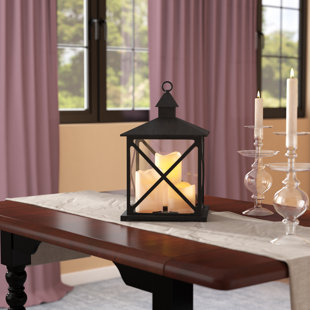 Best Plastic Lantern with 3 LED Candles By Charlton Home Outdoor Lighting Plastic Lantern with 3 LED Candles By Charlton Home Outdoor Lighting