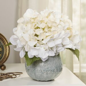 Faux White Hydrangea