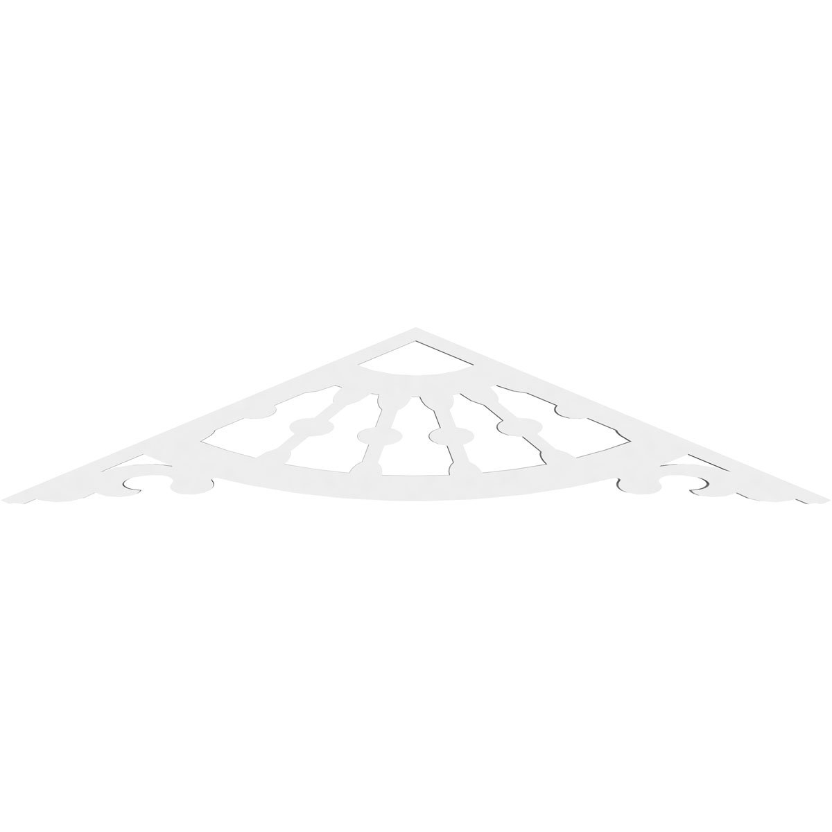 PCI Enterprises Wagon Wheel Architectural Grade PVC Gable Pediment | Wayfair