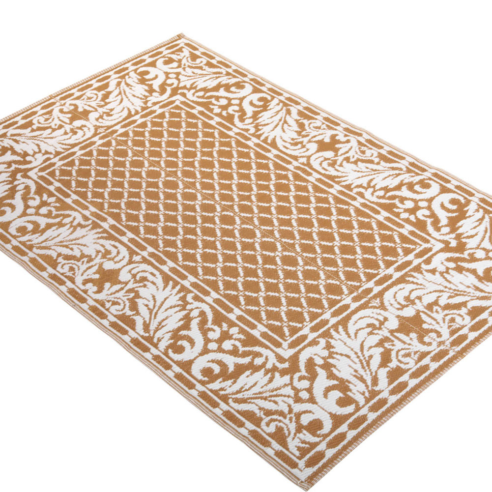 Alcott Hill® Riebe French Scrolling Leaf Border 72 in. x 48 in. NonSlip Indoor Door Mat Wayfair