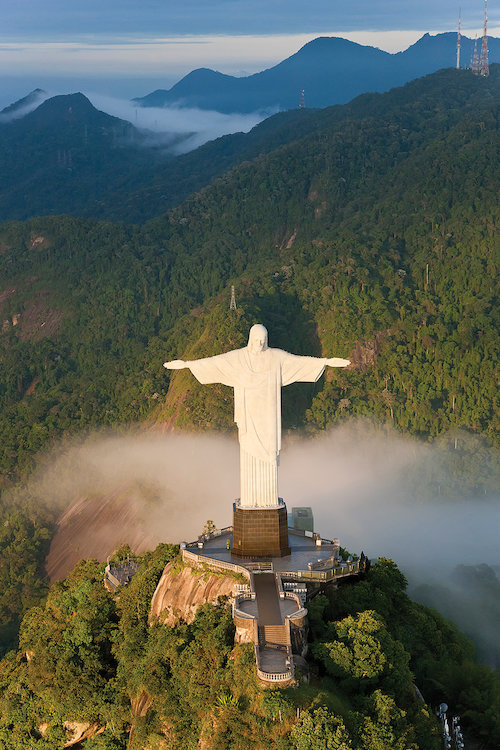 Rio/'s Christ The Redeemer 5 panel canvas Wall Art Home Decor Poster Print