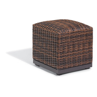 Go to store & view more images Cammack Woven Outdoor Ottoman by George Oliver