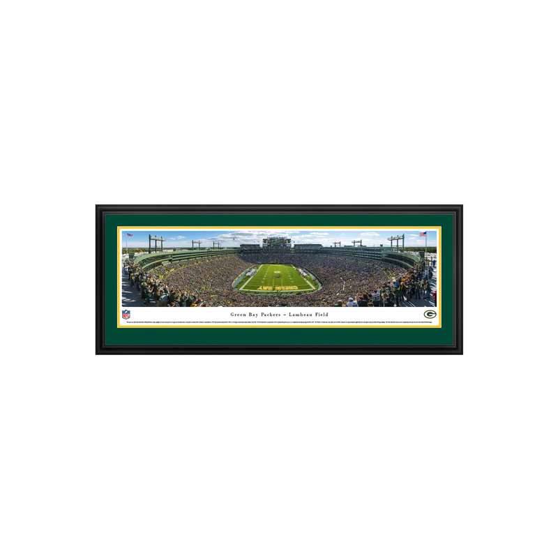 Vault W Artwork Nfl Green Bay Packers End Zone By James Blakeway Picture Frame Panoramic Photographic Print On Paper Wayfair