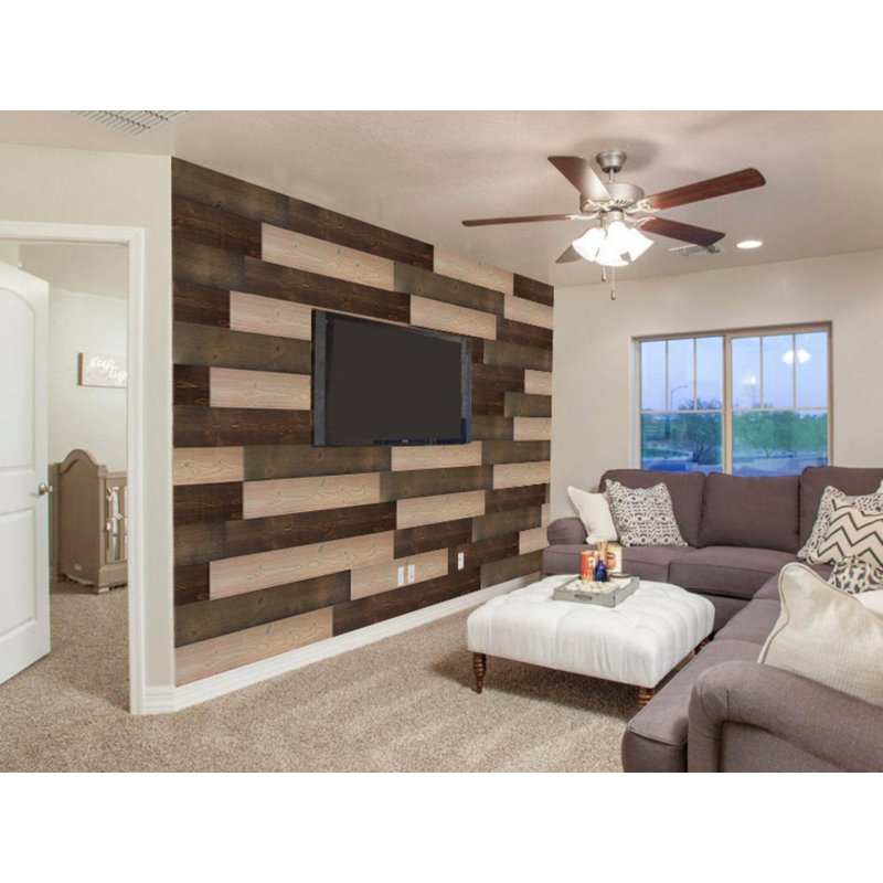 Union Rustic Hatchell 5 X 47 Reclaimed Peel And Stick Engineered Wood Wall Paneling In Brown Wayfair