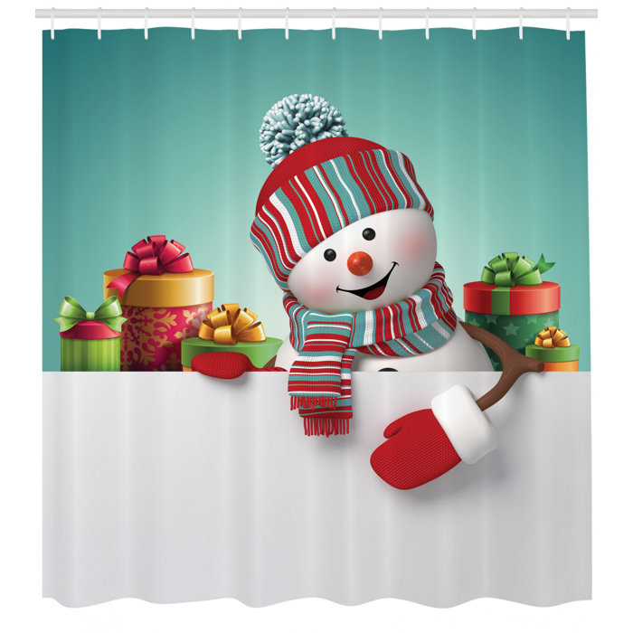 East Urban Home Ambesonne Christmas Shower Curtain 3 Dimensional