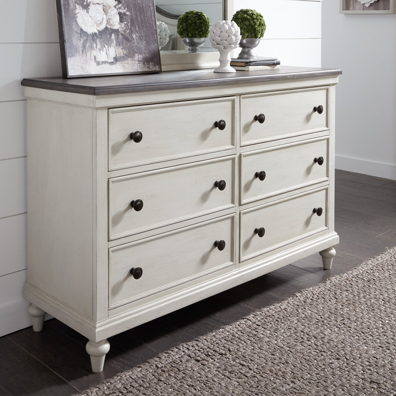 Birch Lane Labelle 6 Drawer Double Dresser Reviews Wayfair Labelle 6 Drawer Double Dresser