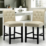 Saguaro Upholstered 22.8 Short Stool (Set of 2) by Charlton Home®