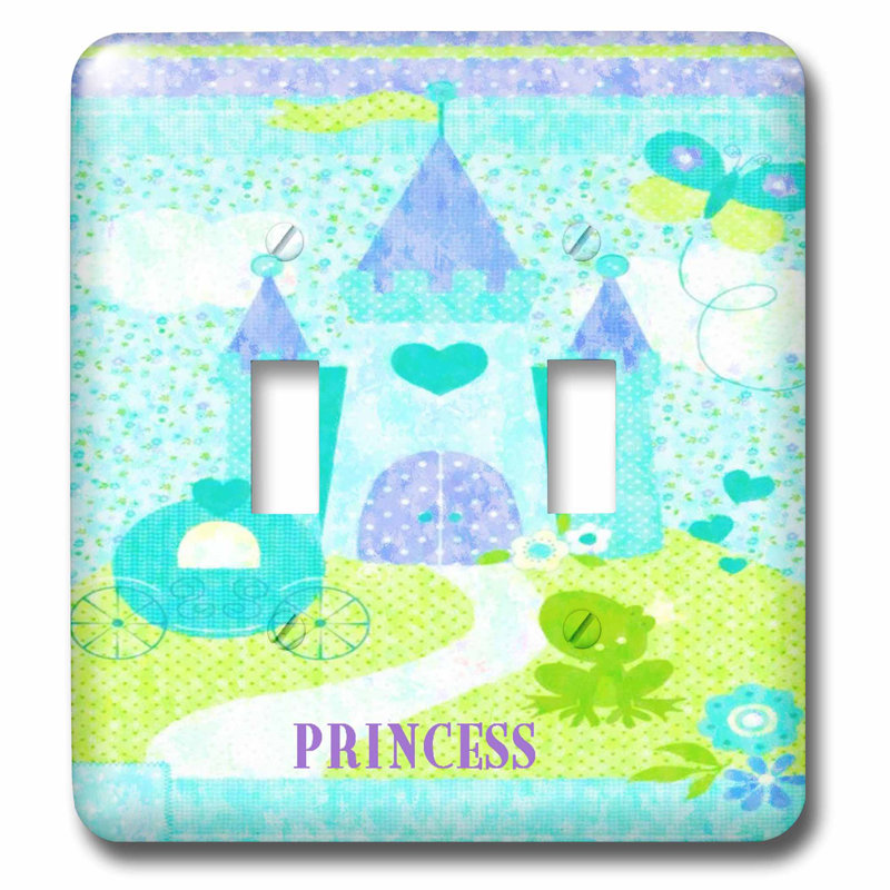 3drose Princess Castle In The Clouds 2 Gang Toggle Light Switch Wall Plate Wayfair