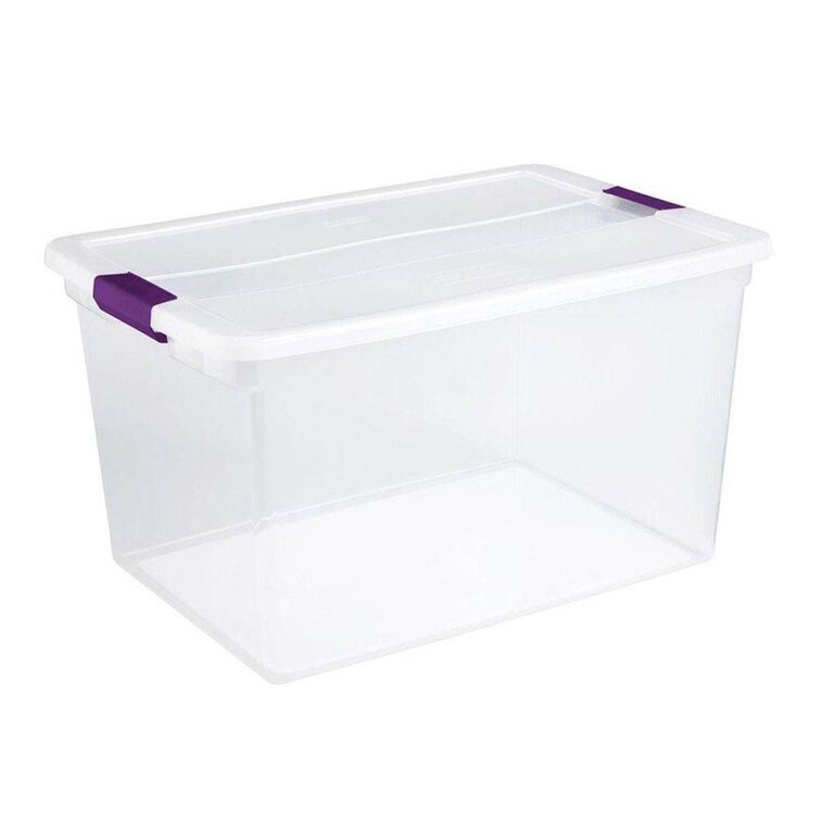 sterilite clear totes