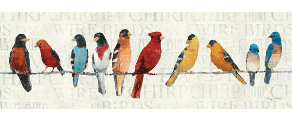 Red Barrel Studio The Usual Suspects Birds On A Wire Wall Art On