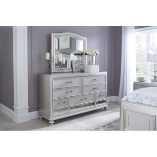 Go to store & view more images Guillaume 7 Drawer Double Dresser with Mirror by Willa Arlo Interiors