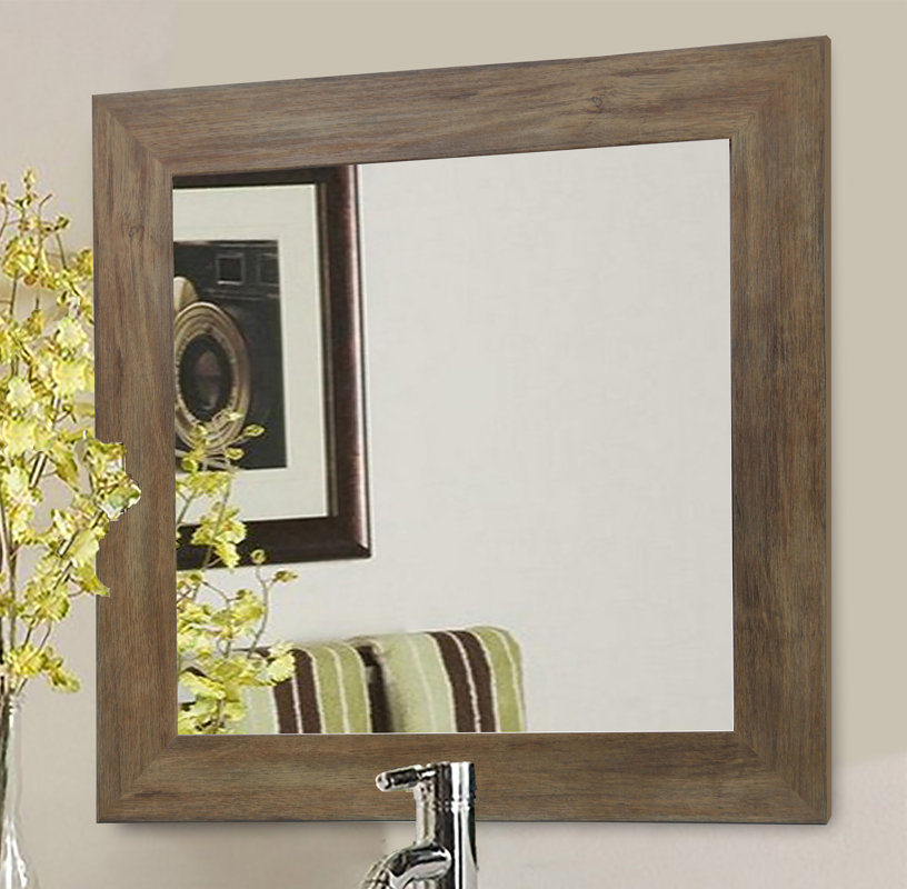 Brown Wall Mirror laurel foundry modern farmhouse rectangle brown barnwood wall Brown Wall Mirror laurel foundry modern farmhouse rectangle brown barnwood wall
