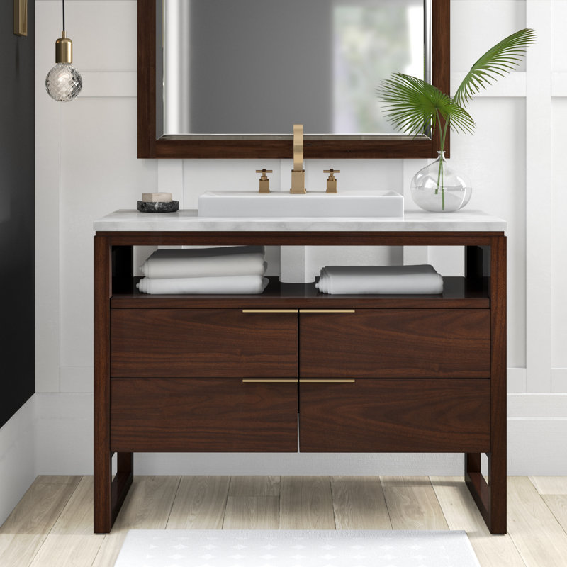 Mercury Row Wigington 43 Single Bathroom Vanity Set Wayfair Bathroom Vanity Base Modern Bathroom Vanity Contemporary Bathroom Vanity
