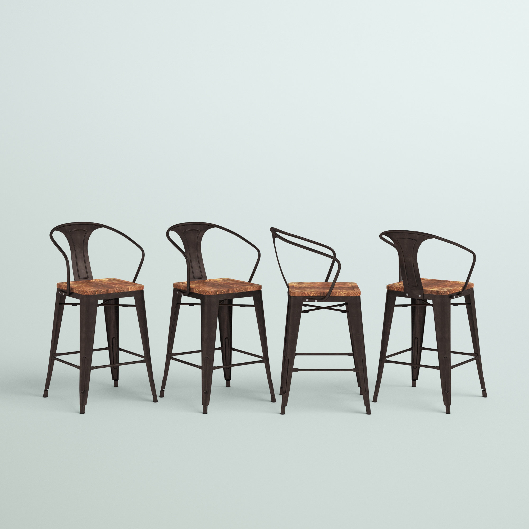 Zipcode Design™ Irvington Solid Wood Counter & Bar Stool & Reviews