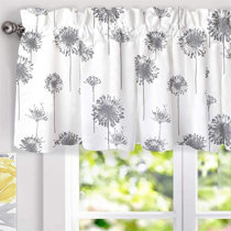 Wayfair | Gray & Silver Valances & Kitchen Curtains You'll ...