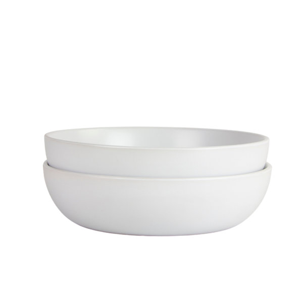 Towle Living Ceramic Salad Serving Bowl With Metal Stand 