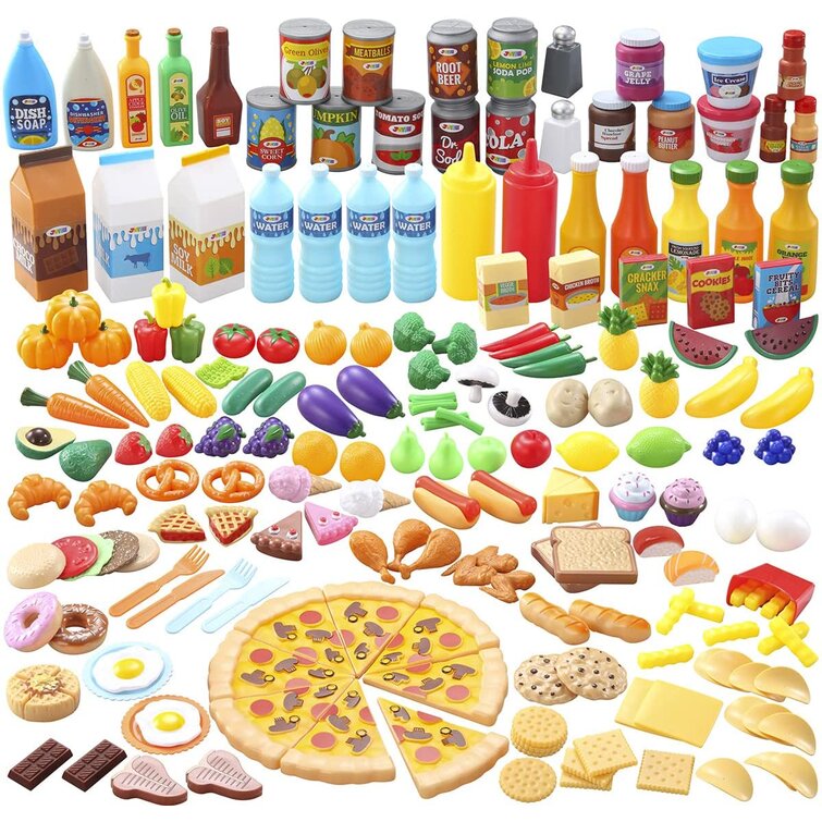 Pretend Play Food Wooden Role Play Toys Seasoning Bottles 