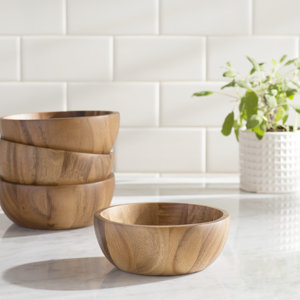 Chamomile Individual Salad Bowls Set (Set of 4)