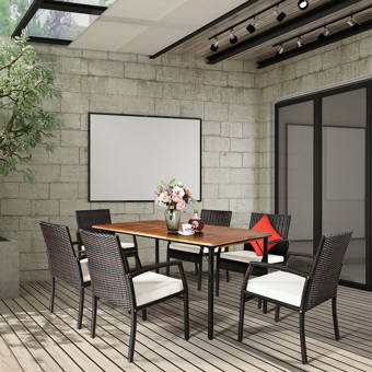 Corrigan Studio Overbeck Outdoor 5 Piece Dining Set Wayfair