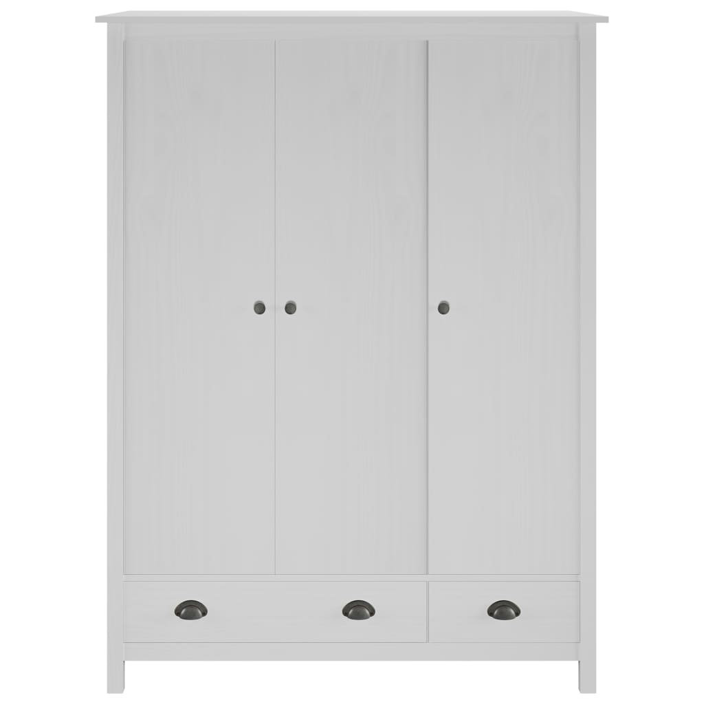 August Grove Norval 3 Door Solid Wood Wardrobe Wayfair.co.uk