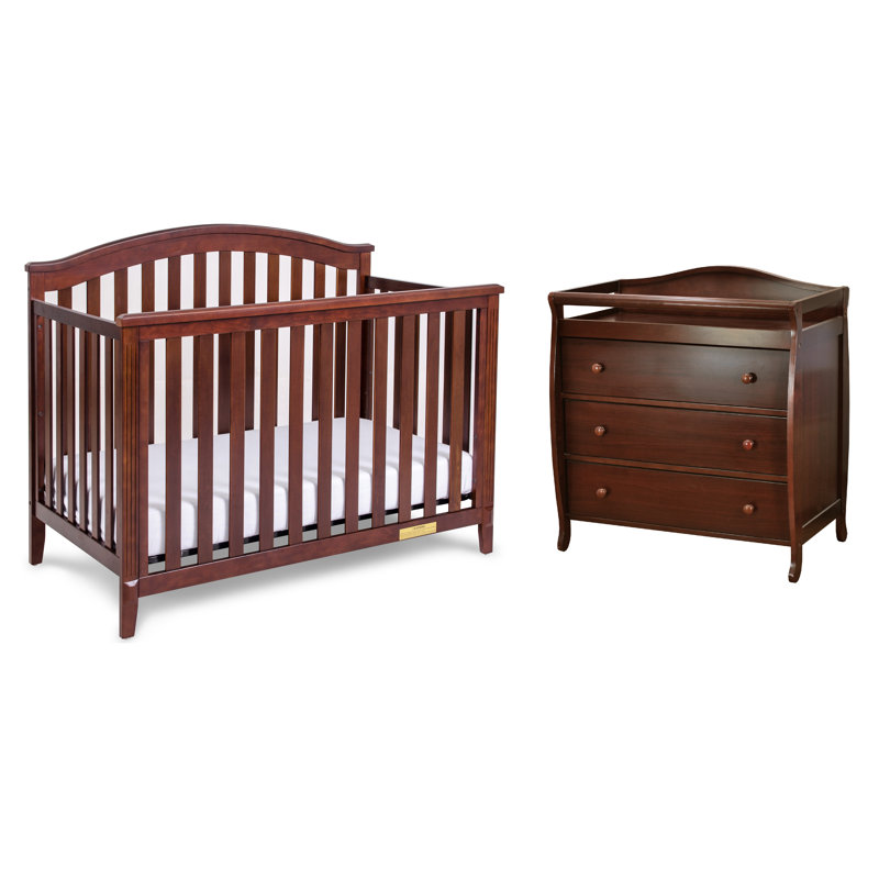 wayfair crib and changing table