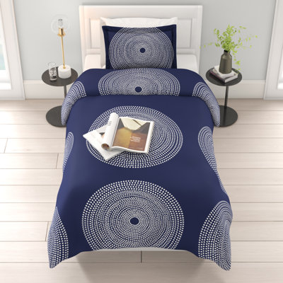marimekko fokus navy cotton comforter set