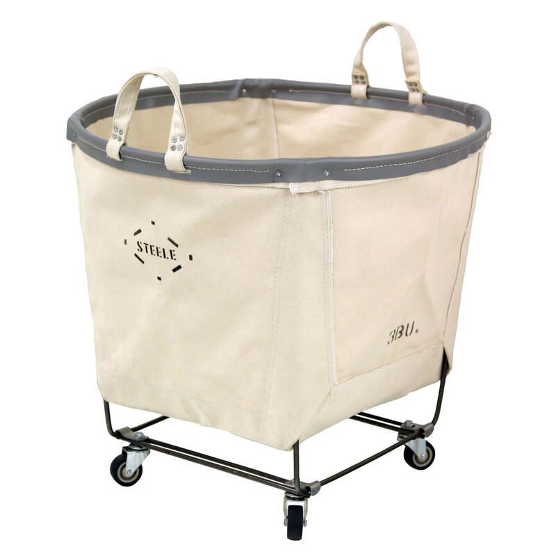 Steele Canvas Round Rolling Laundry & Storage Cart & Reviews | Wayfair