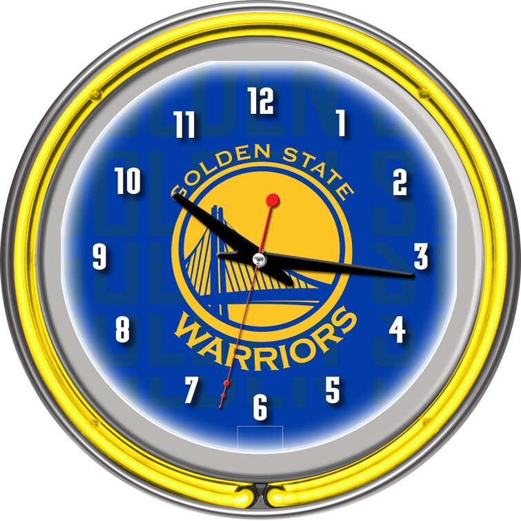 Los Angeles LA Clippers 12 inch Round Wall Clock Chrome Plated 