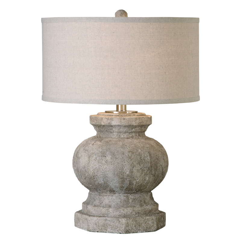 26.5" Table Lamp #stonelamp #FrenchCountry