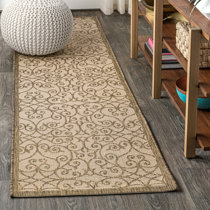 Modern Hall Runner "SIERRA" ethnic beige flat woven 60-120cm extra long RUGS 