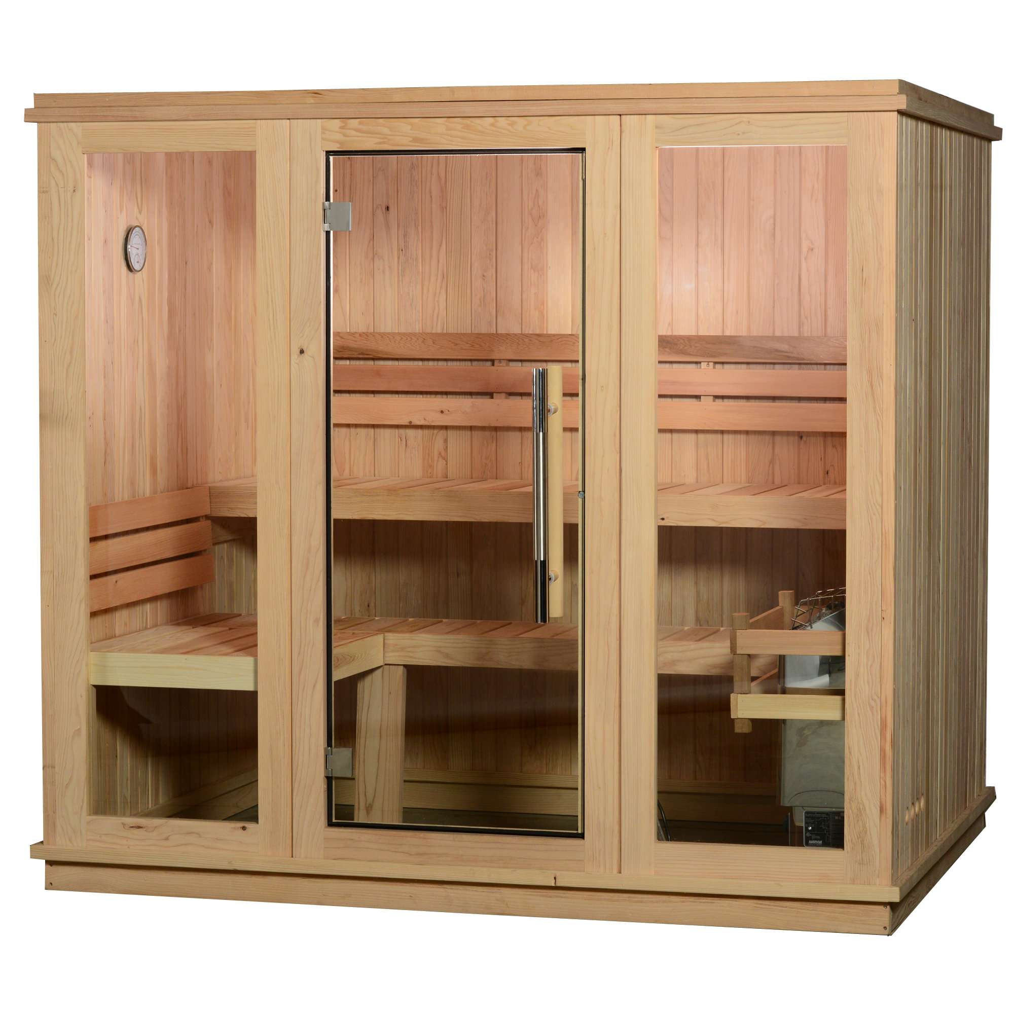 Almost Heaven Saunas Bridgeport 6 Person Traditional Fir Steam Sauna Reviews Wayfair