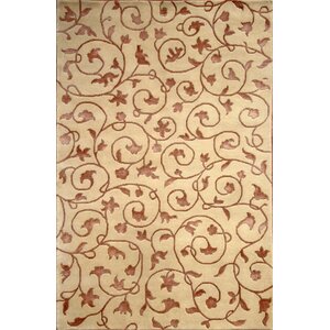 Soho Hand-Knotted Ivory/Brown Area Rug