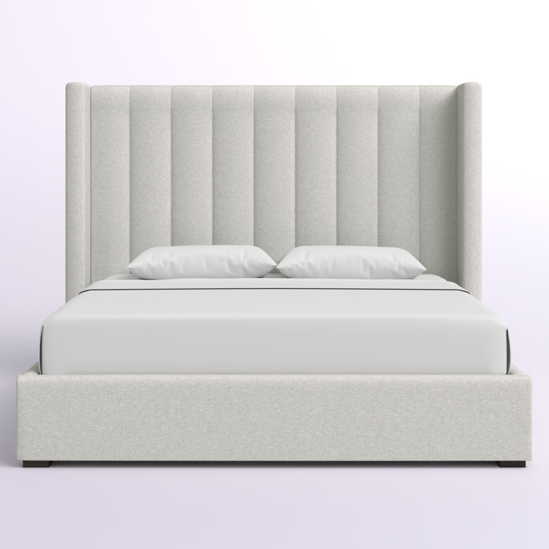((Incomplete ))Esparto Upholstered Low Profile Standard Bed Color: Off White RevolutionÂ®, Size: King (High)