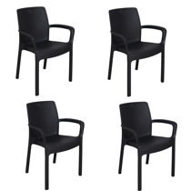 Wicker Rattan Garden Dining Chairs You Ll Love Wayfair Co Uk