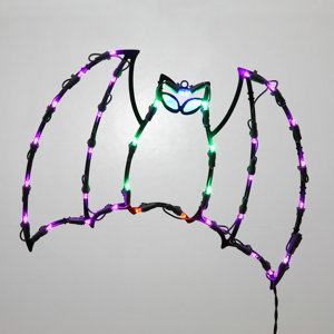 35Lt Fall Decor 35Lt LED Bat Window Du00e9cor