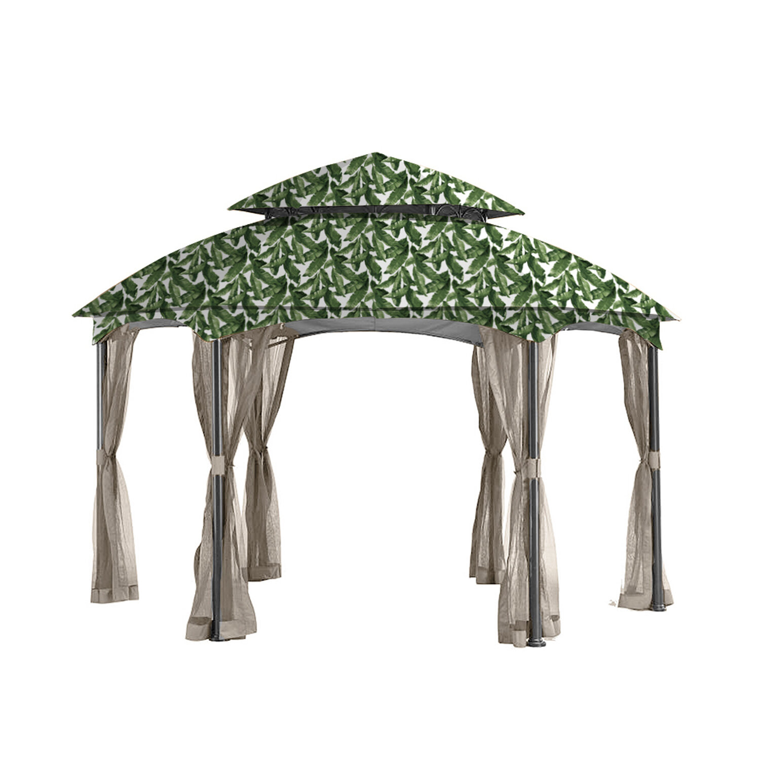 Garden Winds Heritage Hexagon Gazebo Replacement Canopy | Wayfair