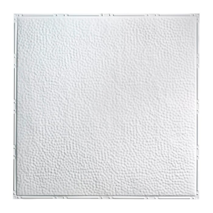Chicago 2 Ft X 2 Ft Nail Up Ceiling Tile In Matte White
