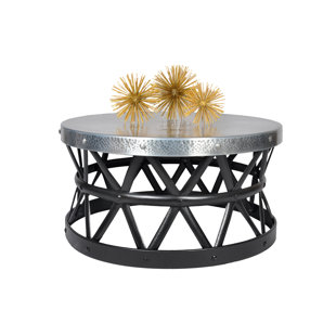 Drum Hammered Coffee Table by Fashion N You by Horizon Interseas
