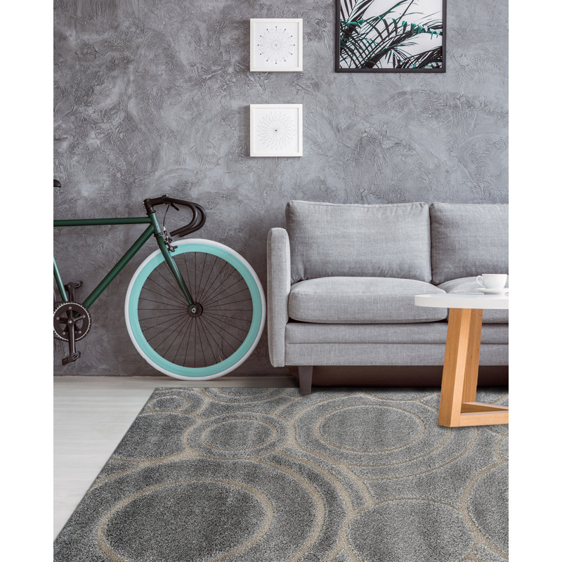 Ebern Designs Dostie Gray Area Rug Wayfair