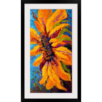 Great Big Canvas Sunflower Solo Ii By Marion Rose Framed Painting